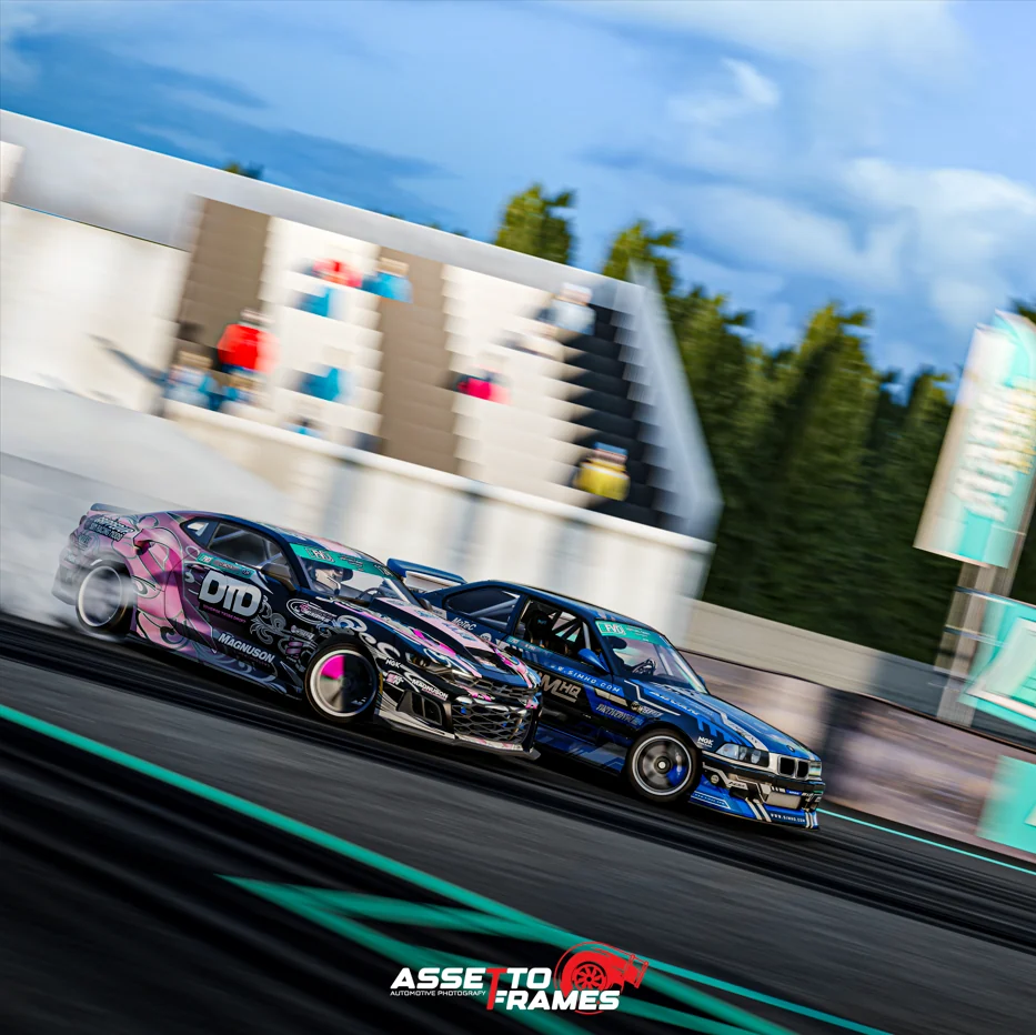 EFVD competition car in motion along a wall section